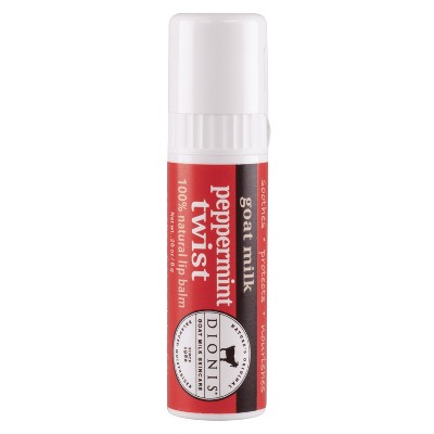Dionis Goat Milk Lip Balm Peppermint Twist, .28 oz.