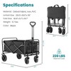SKRAN Capacity Foldable Portable Wagons Carts with All-Terrain Wheels & Drink Holders,Heavy Duty Collapsible for Beach,Picnics(Wagon Only) - 3 of 4