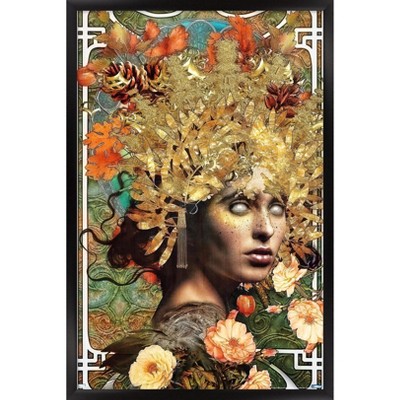 Trends International Jena DellaGrottaglia: Cosmic Zodiac - Virgo Framed Wall Poster Prints