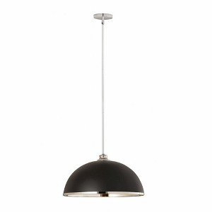 Z-Lite Landry 1 - Light Pendant in  Matte Black/Chrome - 1 of 1