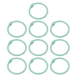 Unique Bargains Metal Anti-Rust Round Binder Rings for Key Chain Scrapbooks 10 Pcs - 1 of 4