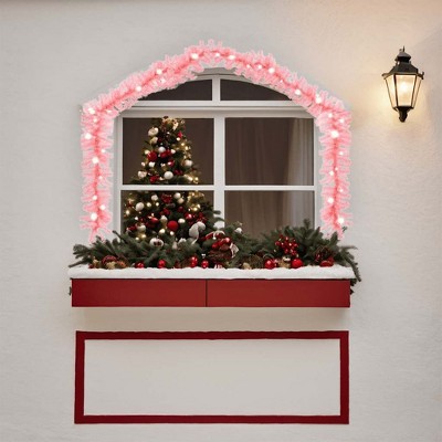 vidaXL Garland Pink PVC 32.8 ft long Decorative Inlays