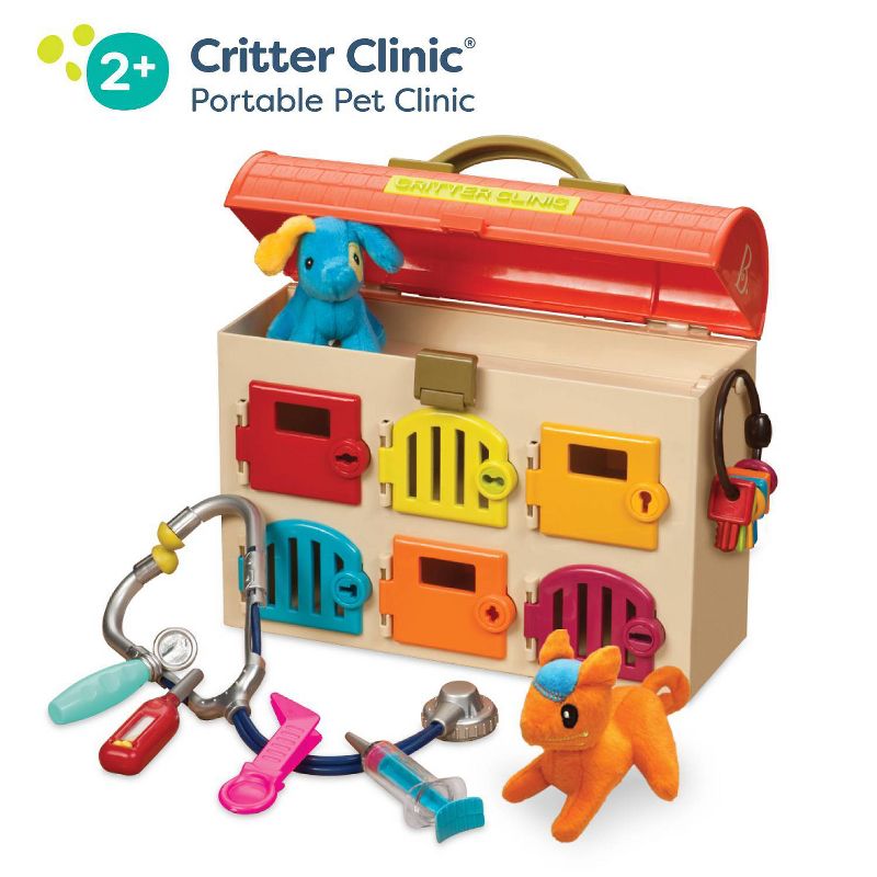 B. toys Toy Vet Kit for Kids Critter Clinic, 4 of 9