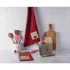 Design Imports  Christmas Embellished Dishtowel Set 3 Piece, 18X28", Cabin Christmas - 3 of 4