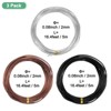 Unique Bargains Anodized Aluminum Flexible Bonsai Training Wire 3 Rolls - 3 of 4
