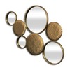 HomeRoots 37" Gold Metal And Mirrored Glass Wall Decor Accent Mirror - 4 of 4
