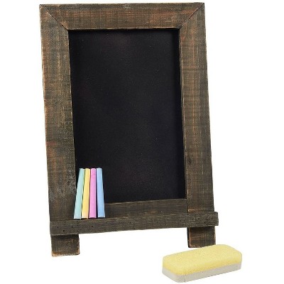 Juvale 6-Piece Chalkboard Sign Blackboard Black Board with Chalk Markers & Eraser 14.25 x 9.6 in