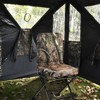 Gymax 360 Degree Swivel Silent Camping Chair Folding Chair W/ Padded Seat & Backrest Non-Slip Oversized Duck Feet Camouflage/Black - 3 of 4