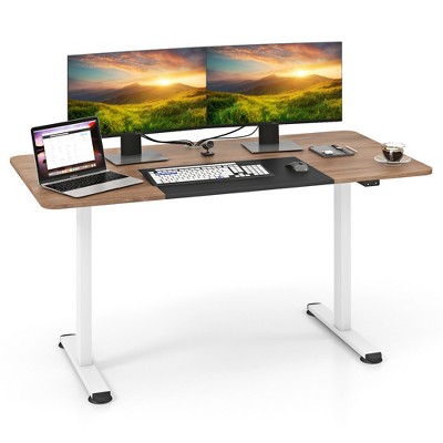 Tangkula 55" Electric Standing Desk Height Adjustable Home Office Table w/ Hook