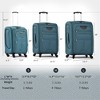 Kumasinova 3 Pcs SoftSide Luggage Sets,Extandable Checked Spinner Suitcases with TSA Lock,Airline-Approved Luggage Travel Set,20"24"28" - 3 of 4
