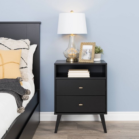 Contemporary nightstands outlet with drawers