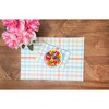 C&F Home Easter Bunny Trail Plaid Single Cloth Napkin - 4 of 4