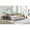 Full Size Wood Daybed Bed with Twin Size Trundle - 3 of 4