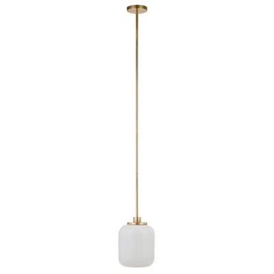 Hudson and Canal 9.62" Wide Pendant with Glass Shade