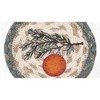Earth Rugs Ornament on Branch Printed Coaster – Rustic Christmas Accent 5"x5" - 2 of 3