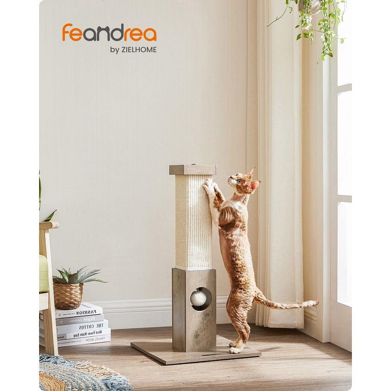 Feandrea 28.7" Cat Scratching Post Cat Scratcher for Indoor Cats Furniture Scratching, 3 of 6