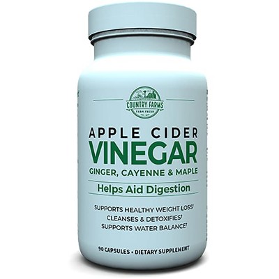 Country Farms Apple Cider Vinegar 90 Capsules.