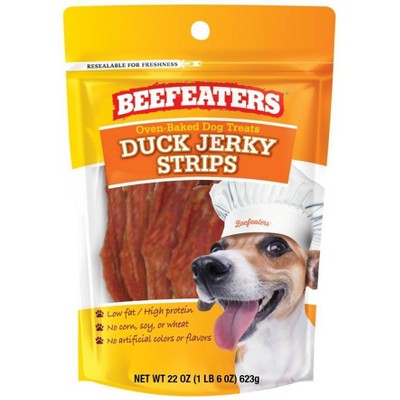 Beefeaters Oven Baked Duck Jerky Strips Dog Treats - 24oz