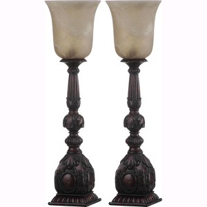 Dion Artifact Lamp (Set of 2) - 27.5 Inch Height - LIT4311 - Oil Rub Bronze - Safavieh - 1 of 4