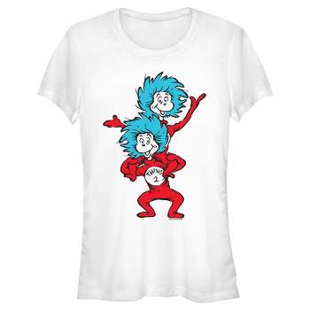 Juniors Womens Dr. Seuss Thing 1 and Thing 2 T-Shirt