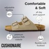 CUSHIONAIRE Men's Lane Cork Footbed Sandal with +Comfort,  Arch Support, Adjustable Straps, Casual Summer Footwear - 4 of 4