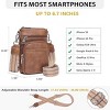 CLUCI Small Crossbody Bags for Women PU Leather Cell Phone Purse Wallet with Adjustable Guitar Strap - 3 of 3