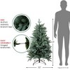 Northlight Real Touch™️ Slim Washington Frasier Fir Artificial Christmas Tree - Unlit - 4.5' - 4 of 4