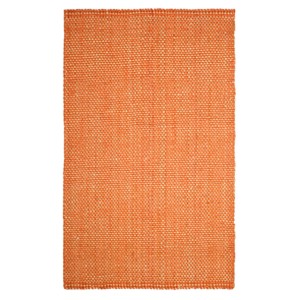 Rust/Natural Basket Weave Woven Area Rug 8