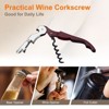 Unique Bargains Double Hinged Wine Bottle Openers with Foil Cutter 5" 4 Pcs - 4 of 4