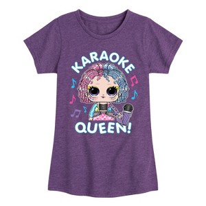 Girls' - LOL Surprise! - Karaoke Queen Fitted Short Sleeve Graphic T-Shirt - 1 of 3