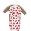 Hudson Baby Infant Girl Quilted Cotton Long-Sleeve Gowns 3pk, Rose Leopard, 0-6 Months - image 2 of 2