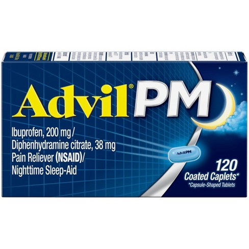 Advil PM Pain Reliever/Nighttime Sleep Aid Caplets - Ibuprofen (NSAID) - 120ct - image 1 of 4