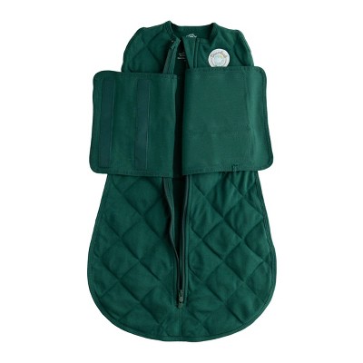 Image of Dreamland Baby Weighted Swaddle Wrap - Forest Green