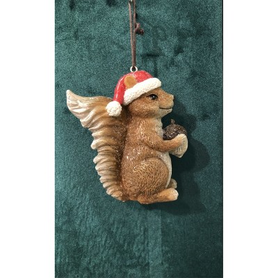 Season's Designs Christmas 3.5In Squirrel Ornament Resin