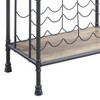 26" Brantley Wine Rack Antique Oak and Sandy Gray Finish - Acme Furniture - 4 of 4