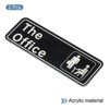 Unique Bargains Smooth Self-Adhesive Decor Home Business the Office Sign - 3 of 4