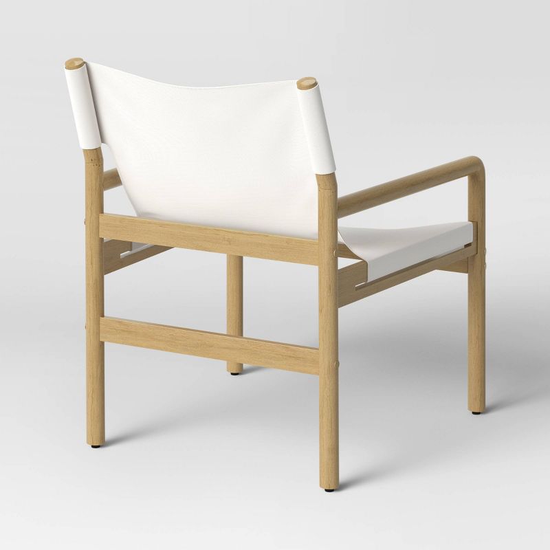 Northlake Dowel Frame Sling Accent Chair Canvas Cream - Threshold&#8482;, 5 of 9