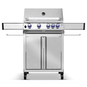R.W. FLAME 5-Burner Propane Gas Grill with Side Burner, 42,000 BTU, Aluminum bottle opener,304 Stainless Steel BBQ Grill for Outdoor Cooking - 1 of 4