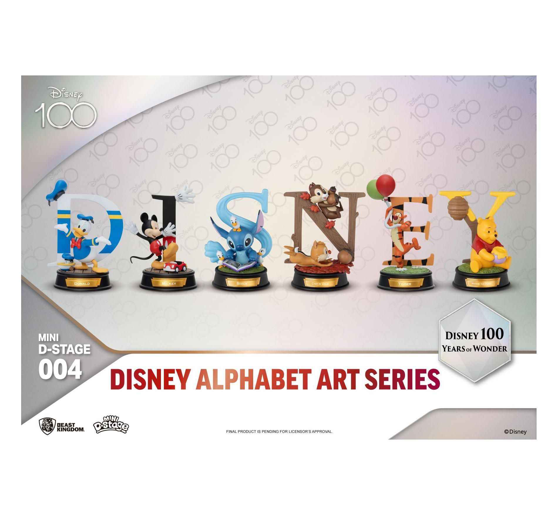 Disney Alphabet Art Series Blind box set (6 pcs)
