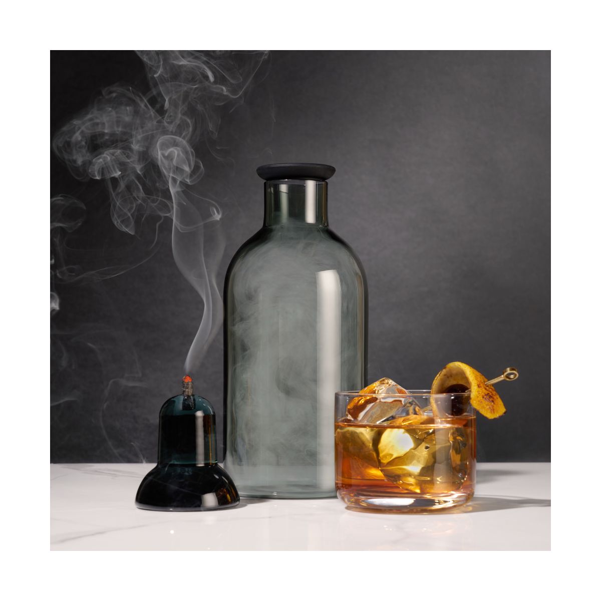 Viski Alchemi Smoked Cocktail Kit, 5-Piece Set, Glass Smoking Stand, Infuser Carafe, Silicone Stopper, Smoking Pellets & Recipe Booklet, Gifts for Men - thumbnail 7