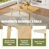 NicBex 59.8" Rectangular Dining Table for 4-6,Kitchen Table with Rubberwood Legs,Dining Room Table for Living Room,Kitchen,Meeting Room - 3 of 4
