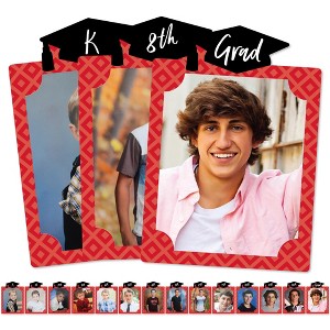 Big Dot of Happiness Red Graduation 8 x 10 inches K-12 School Photo Holder - DIY Party Decor - Picturific Display - 1 of 4