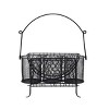 Gourmet Basics by Mikasa Farmer's Market Picnic Hostess Storage Flatware Caddy, 14-Inch, Black - 3 of 4