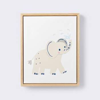 11x14 Framed Canvas Animals - Elephant - Cloud Island™