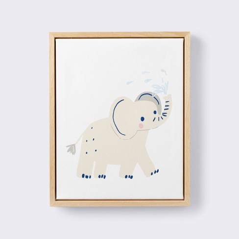 11x14 Framed Canvas Animals - Elephant - Cloud Island™ : Target