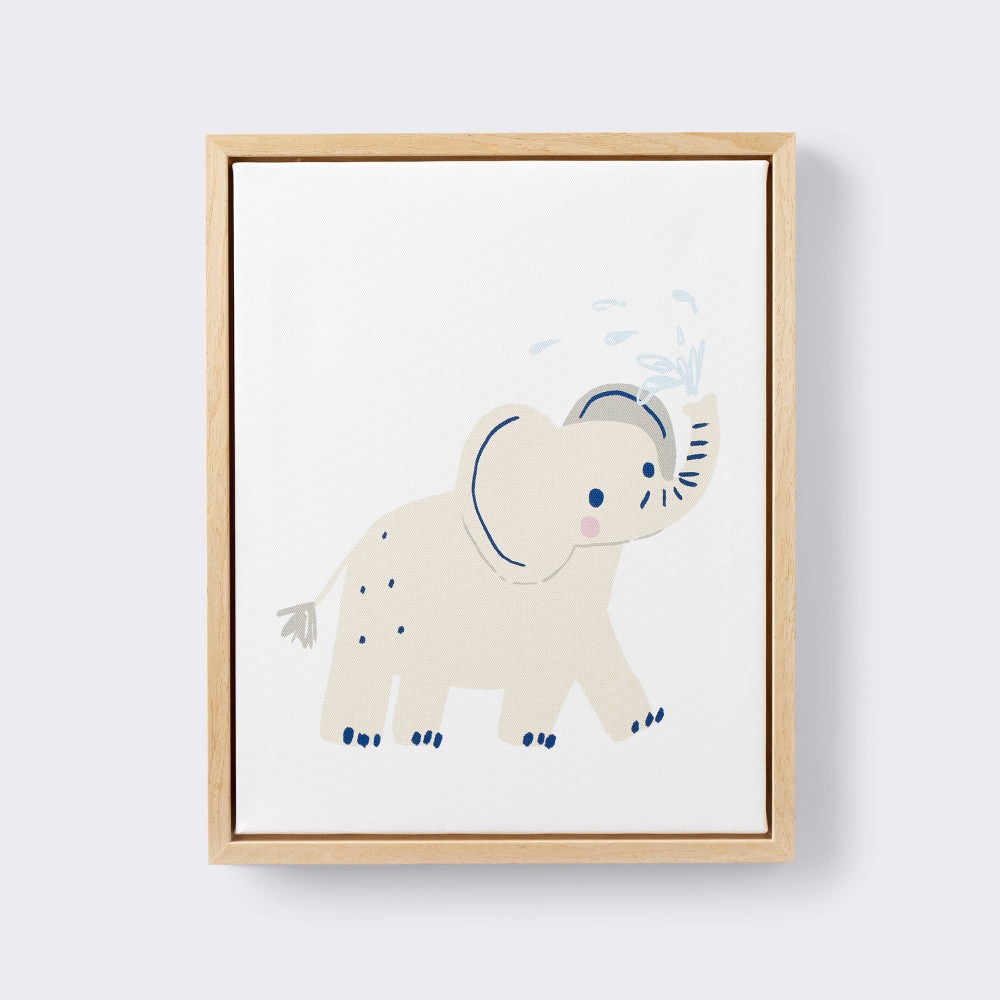 Photos - Wallpaper 11x14 Framed Canvas Animals - Elephant - Cloud Island™