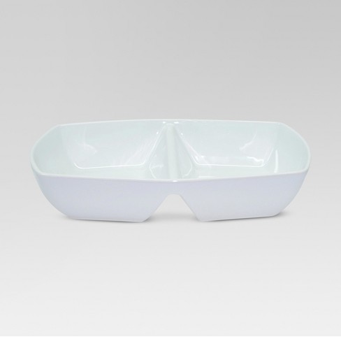 Divided serving bowl best sale