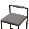 NicBex Dining Chairs Set of 2 Side Chair Counter Height Barstools with Back Modern Armless Metal Legs and Footrest for Kitchen Island - 4 of 4