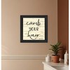 HomeRoots Comb Your Hair Black Framed Print Bathroom Wall Art - 2 of 3