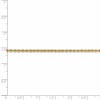 Black Bow Jewelry 14k Yellow Gold 2.25mm Handmade Solid Classic Rope Chain Bracelet - 4 of 4